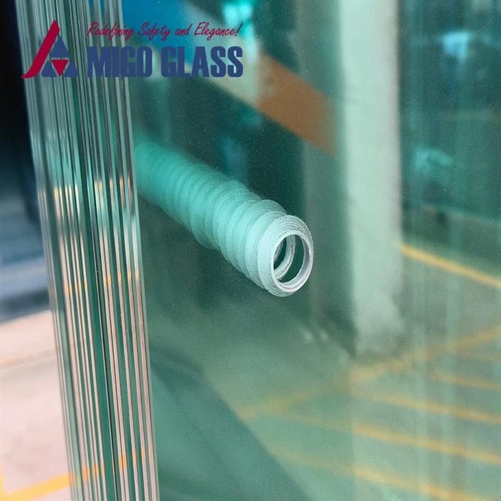 padel court glass hole