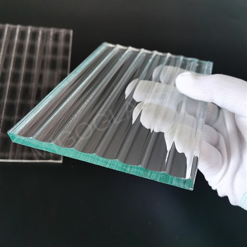 Przezroczyste szkło wzorzyste o niskiej zawartości żelaza Moru