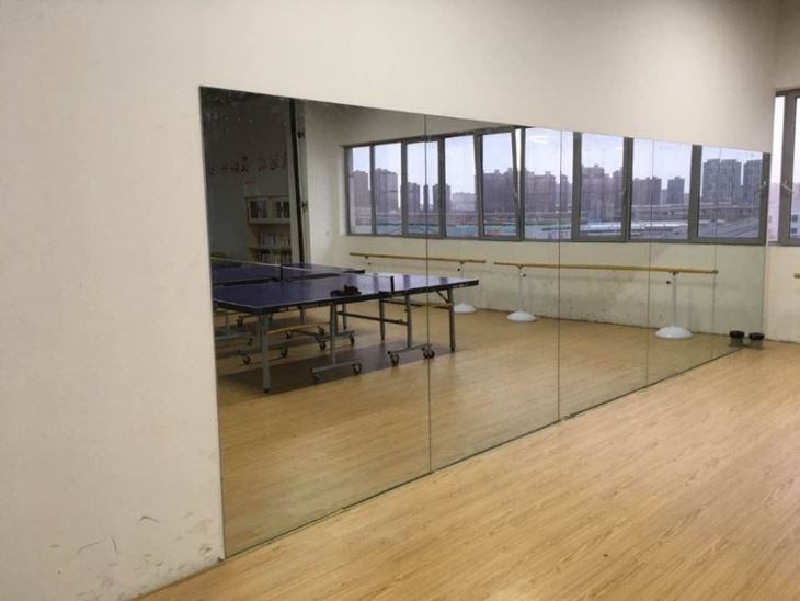 Large wall mirror