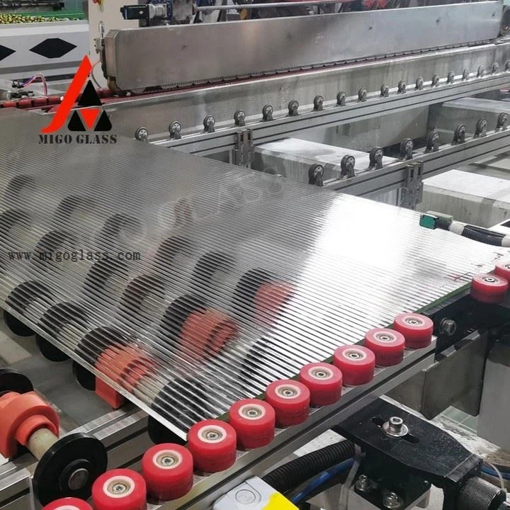 fluted glass panels